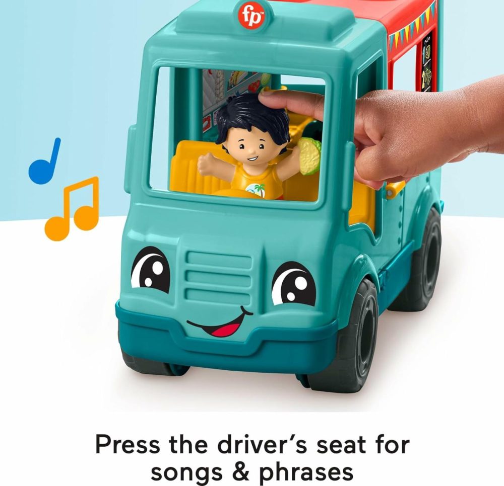 Little People Musical Toddler Toy Serve It Up Food Truck Vehicle With 2 Figures For Pretend Play Kids Ages 1+ Years​  |  Musical Toys All Toys