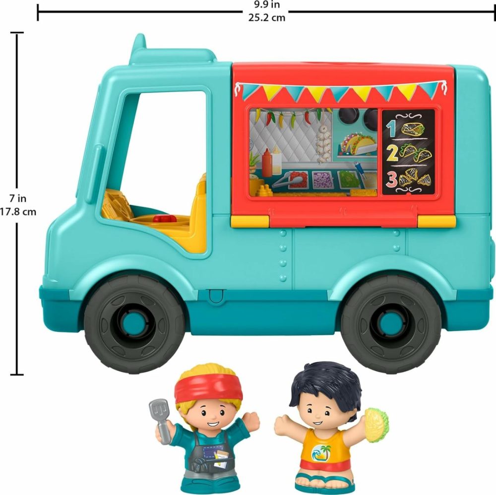 Little People Musical Toddler Toy Serve It Up Food Truck Vehicle With 2 Figures For Pretend Play Kids Ages 1+ Years​  |  Musical Toys All Toys