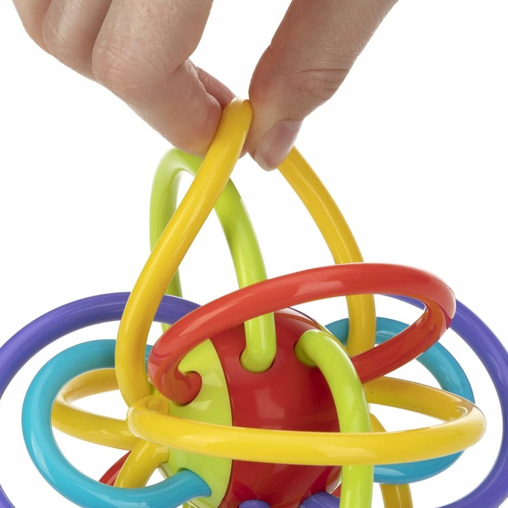 Lots A Loops Sensory Multicolor Teether And Baby Rattle Toy – 3+ Months – Baby Teething Toy  |  Rattles & Plush Rings All Toys Multi