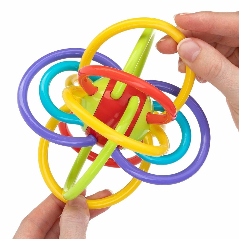 Lots A Loops Sensory Multicolor Teether And Baby Rattle Toy – 3+ Months – Baby Teething Toy  |  Rattles & Plush Rings All Toys Multi