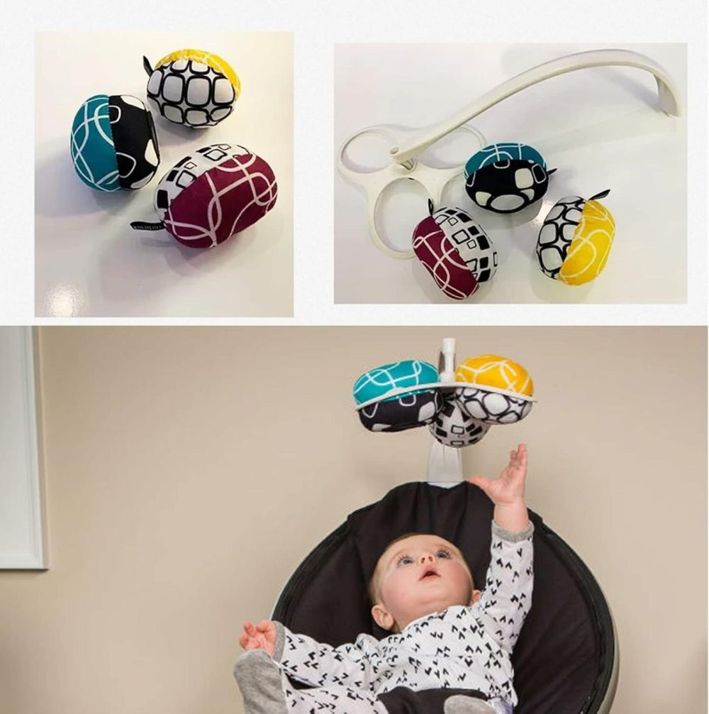 Mamaroo Replacement Toy Balls For Mamaroo Swing,More Choices For Interactive And Reversibletoy Balls That Complement The Mamaroo With Dark Grey Cool Mesh Fabric.  |  Balls All Toys Balls