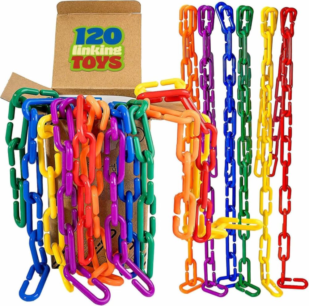 Math Links 120 | Plastic Links For Kids Learning | Plastic Links For Kids | Math Manipulative For 3  4-8 Year  |  Sorting & Stacking Toys All Toys Sorting & Stacking Toys