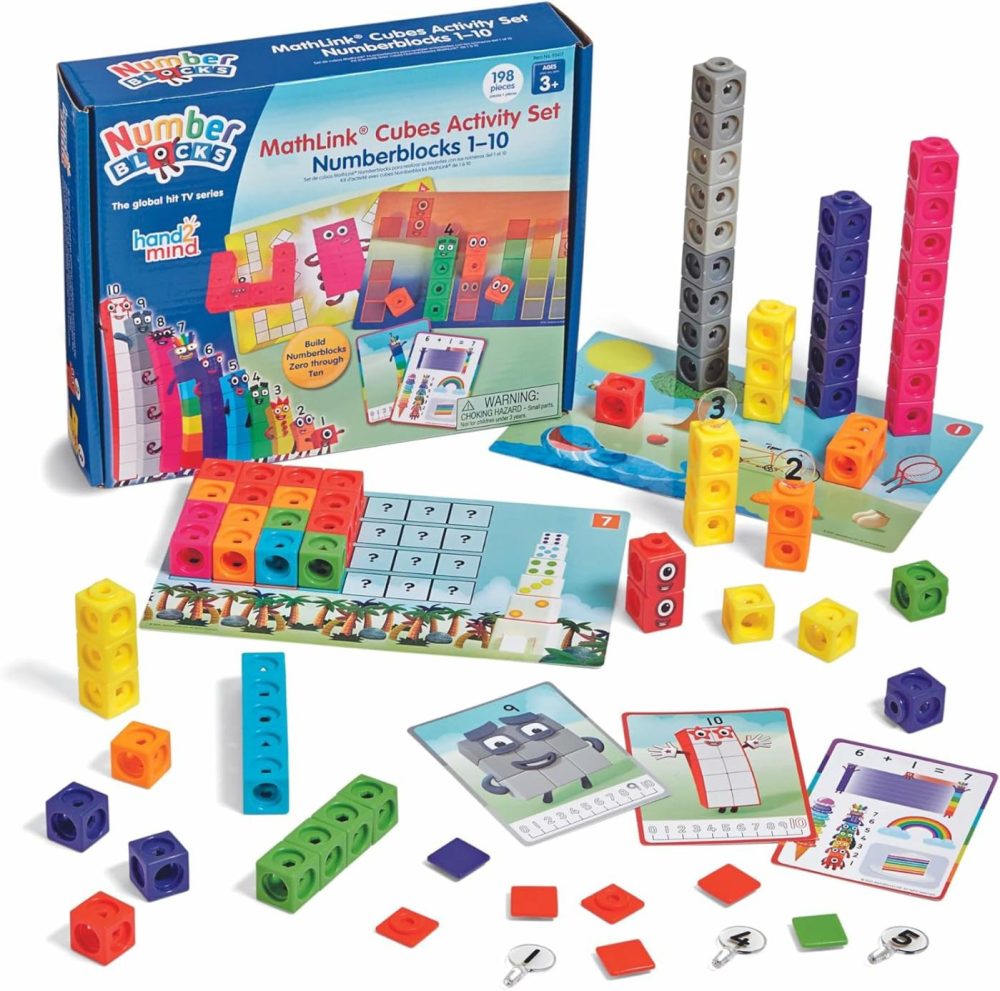 Mathlink Cubes Numberblocks 1-10 Activity Set  30 Preschool Learning Activities  Counting Blocks  Linking Cubes  Educational Toys For Kids  Number Games  Math Manipulatives Kindergarten  |  Sorting & Stacking Toys All Toys Sorting & Stacking Toys