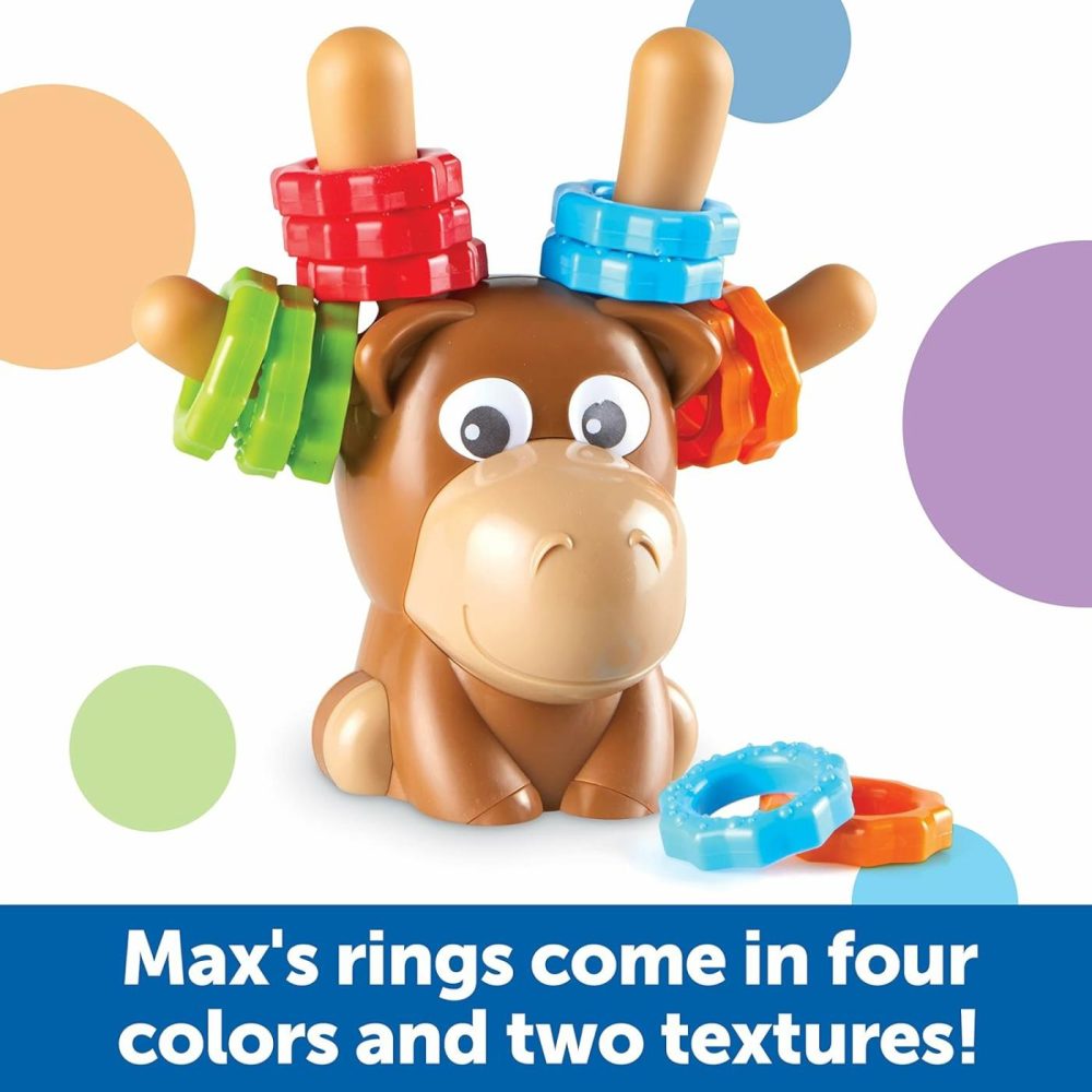 Max The Fine Motor Moose – 13 Pieces  Ages 2+ Toddler Learning Toys  Fine Motor Toy For Toddlers  Preschool Toys  |  Sorting & Stacking Toys All Toys Sorting & Stacking Toys