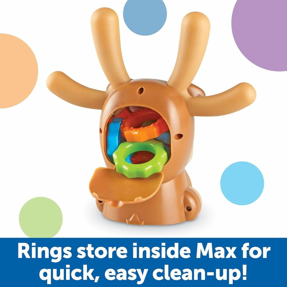 Max The Fine Motor Moose – 13 Pieces  Ages 2+ Toddler Learning Toys  Fine Motor Toy For Toddlers  Preschool Toys  |  Sorting & Stacking Toys All Toys Sorting & Stacking Toys