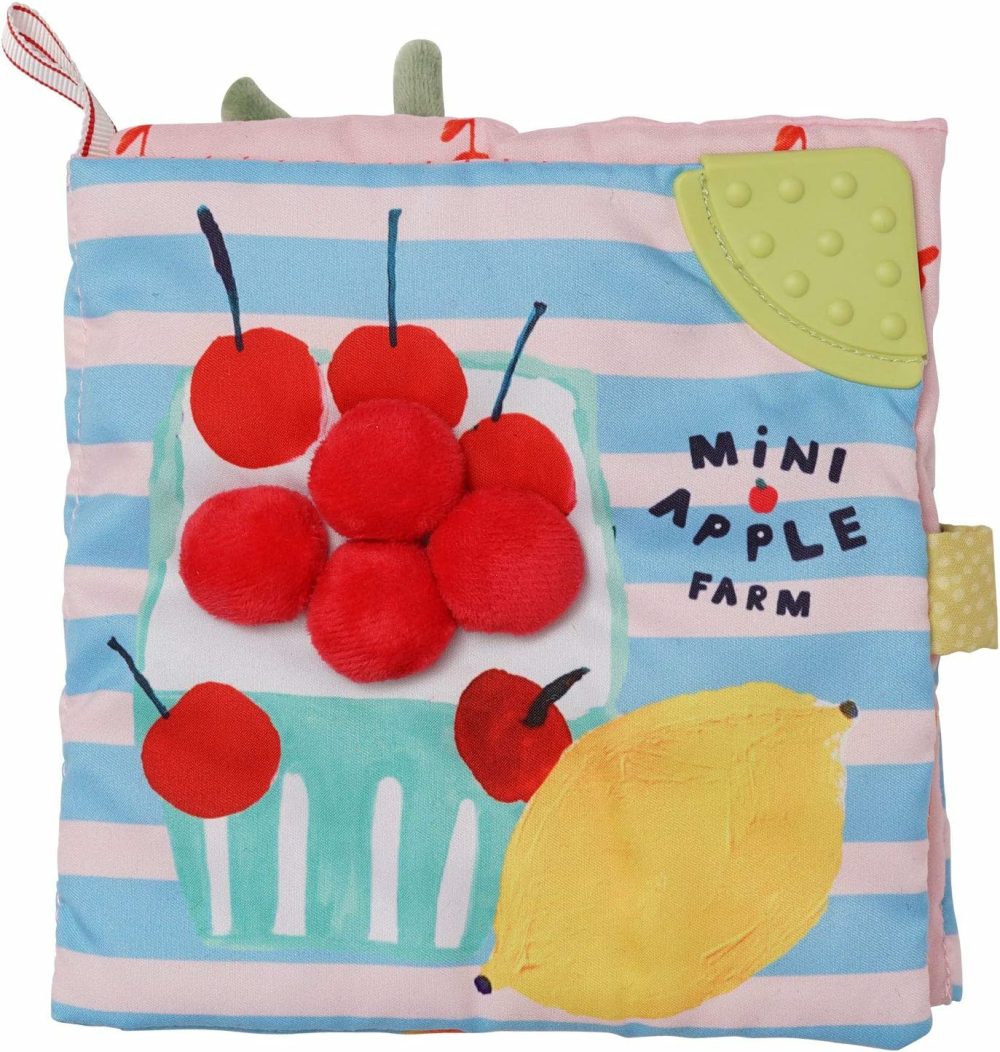 Mini-Apple Farm Soft Activity Crinkle Book For Baby & Toddler With Discovery Mirror And Textured Teether Multicolor  |  Teethers All Toys Teethers