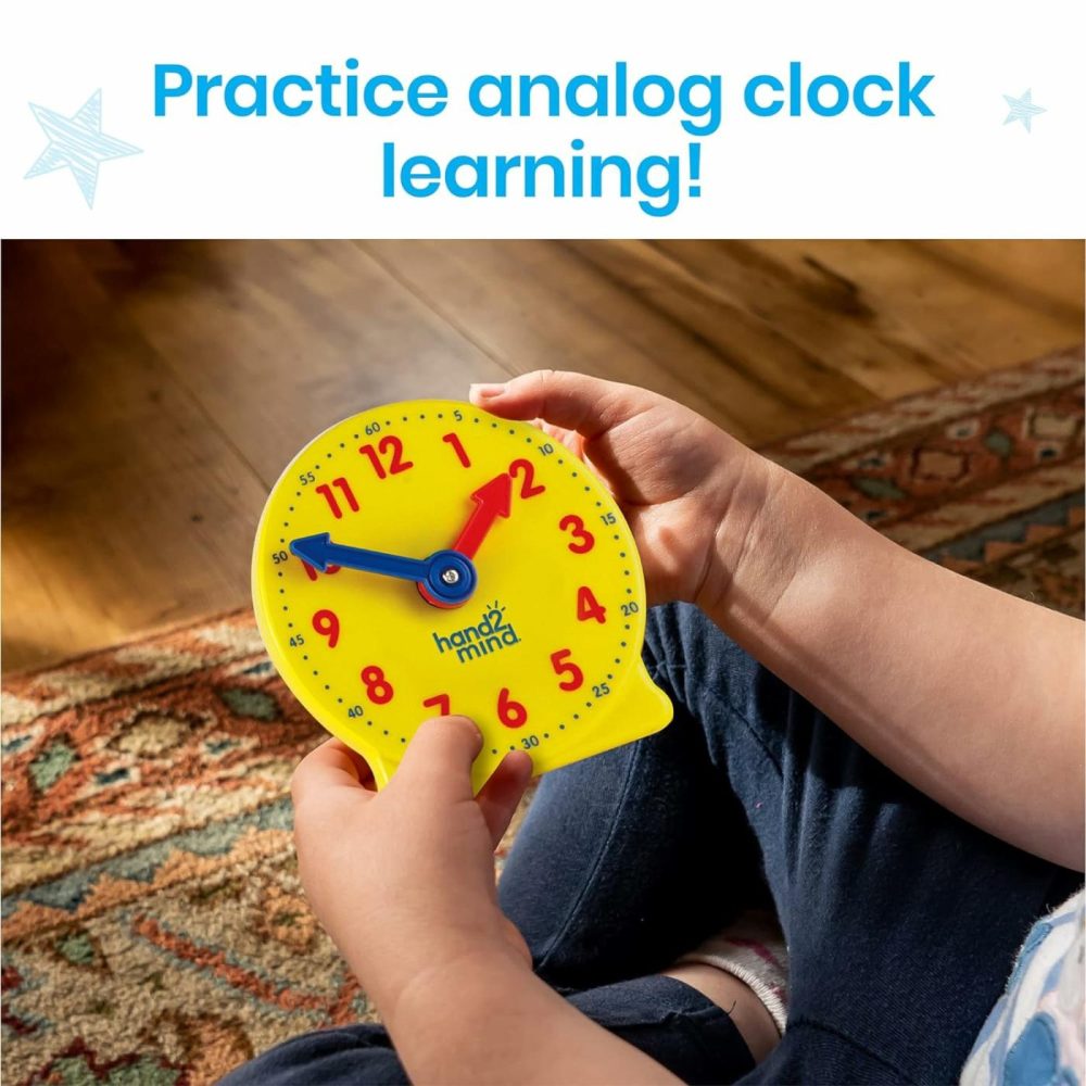 Mini Geared Clock  Telling Time Teaching Clock  Learn To Tell Time Clock  Analog Learning Clock  Clock For Kids Learning To Tell Time  Teaching Time Classroom Clock (Set Of 24)  |  Teaching Clocks All Toys Teaching Clocks