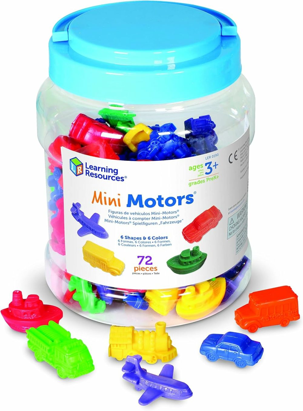 Mini Motors Counting And Sorting Fun Set – 72 Pieces  Ages 3+ Car Counters For Kids  Preschool Math Counters  Math For Preschoolers  |  Science Kits & Toys All Toys Science Kits & Toys