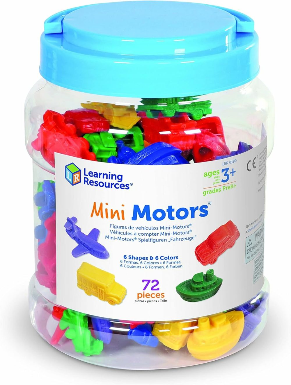 Mini Motors Counting And Sorting Fun Set – 72 Pieces  Ages 3+ Car Counters For Kids  Preschool Math Counters  Math For Preschoolers  |  Science Kits & Toys All Toys Science Kits & Toys