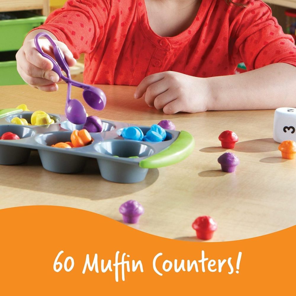 Mini Muffin Match Math Activity Set – 76 Pieces  Ages 3+ Counting Games For Kids  Preschool Learning Toys  Homeschool Learning Toys  Math For Preschoolers  |  Sorting & Stacking Toys All Toys Sorting & Stacking Toys