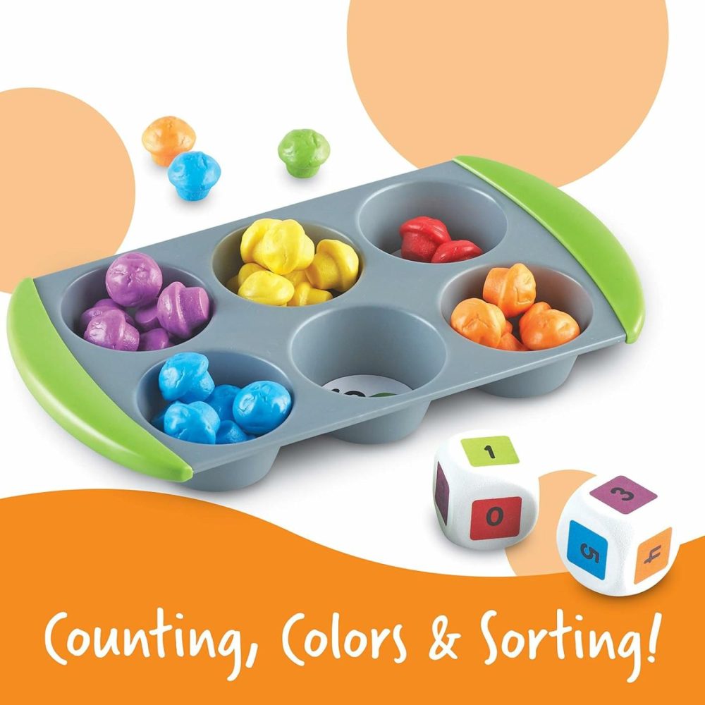 Mini Muffin Match Math Activity Set – 76 Pieces  Ages 3+ Counting Games For Kids  Preschool Learning Toys  Homeschool Learning Toys  Math For Preschoolers  |  Sorting & Stacking Toys All Toys Sorting & Stacking Toys