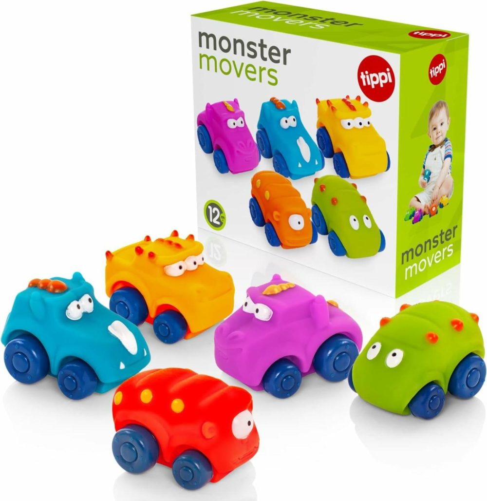 Monster Movers 5 Soft Play Baby Toy Cars – Toy Car Set For 1 Year Old – Suitable From 12 Months – 1 Year Old Boy Gifts – Toys For 1 Year Old Boys  |  Push & Pull Toys All Toys Push & Pull Toys