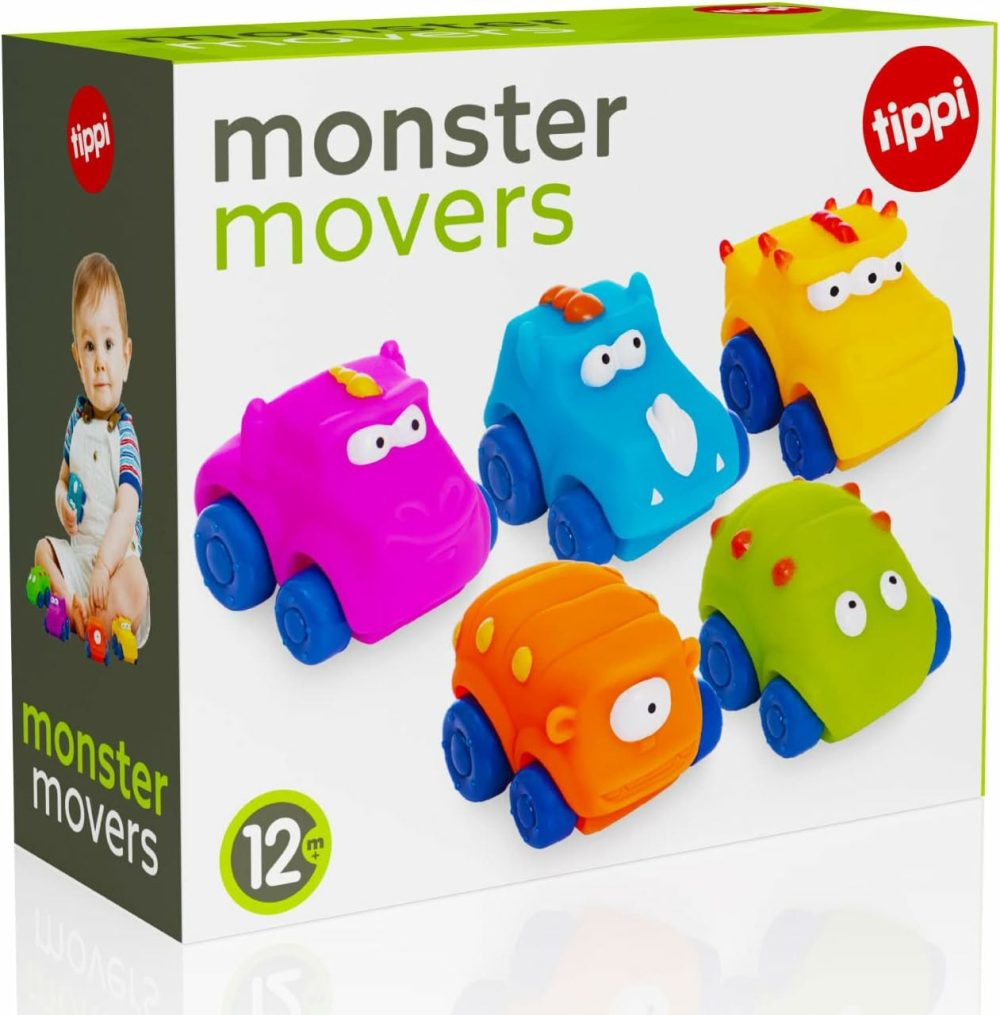 Monster Movers 5 Soft Play Baby Toy Cars – Toy Car Set For 1 Year Old – Suitable From 12 Months – 1 Year Old Boy Gifts – Toys For 1 Year Old Boys  |  Push & Pull Toys All Toys Push & Pull Toys