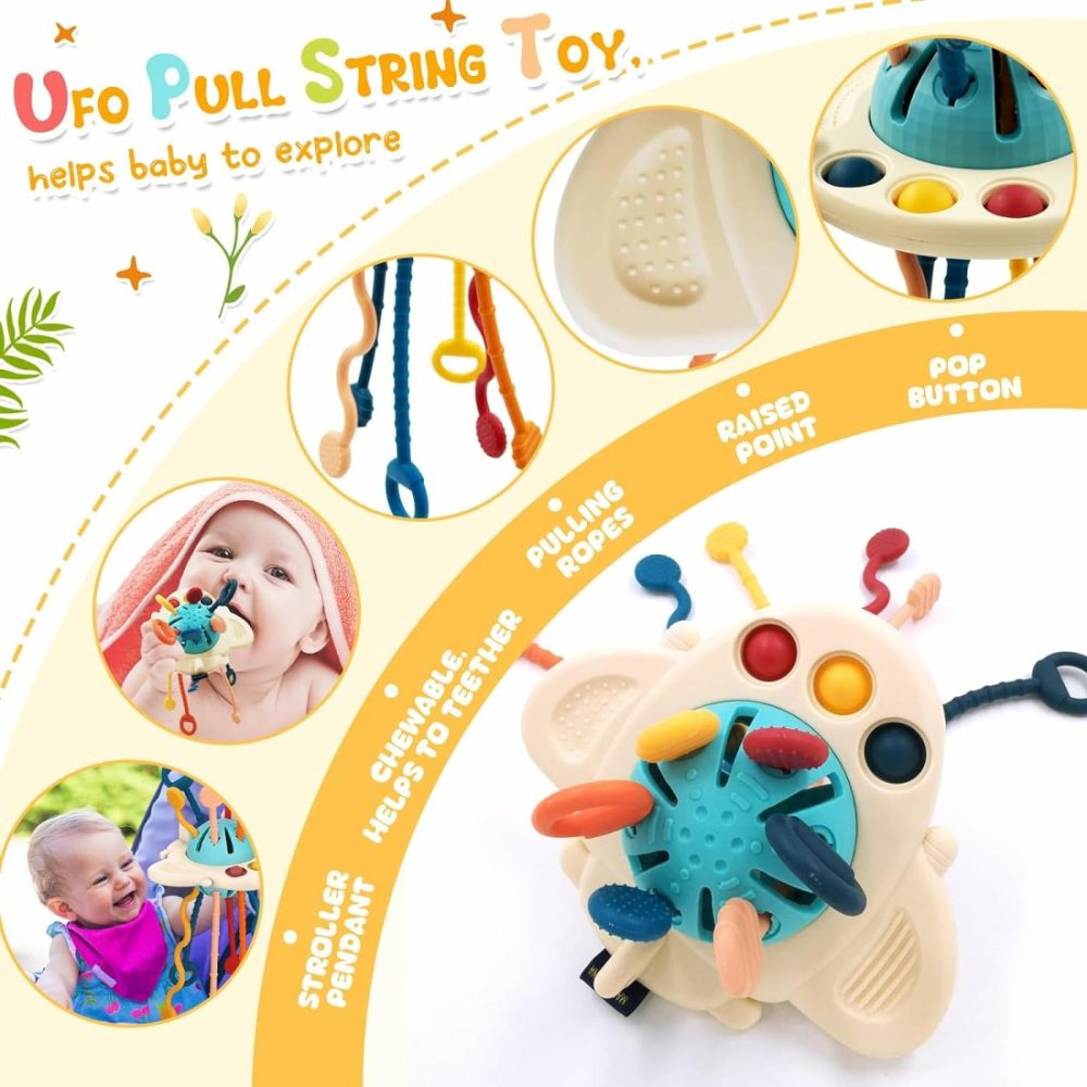 Montessori Baby Toys For 6+ Month Old  4 In 1 Montessori Toys 6 To 12 Months With Baby Stacking Toys  Baby Sensory Toys For 1 Year Old Boy Girl Infant Toddler Toys Gifts Birthday Gifts  |  Sorting & Stacking Toys All Toys Baby Toys