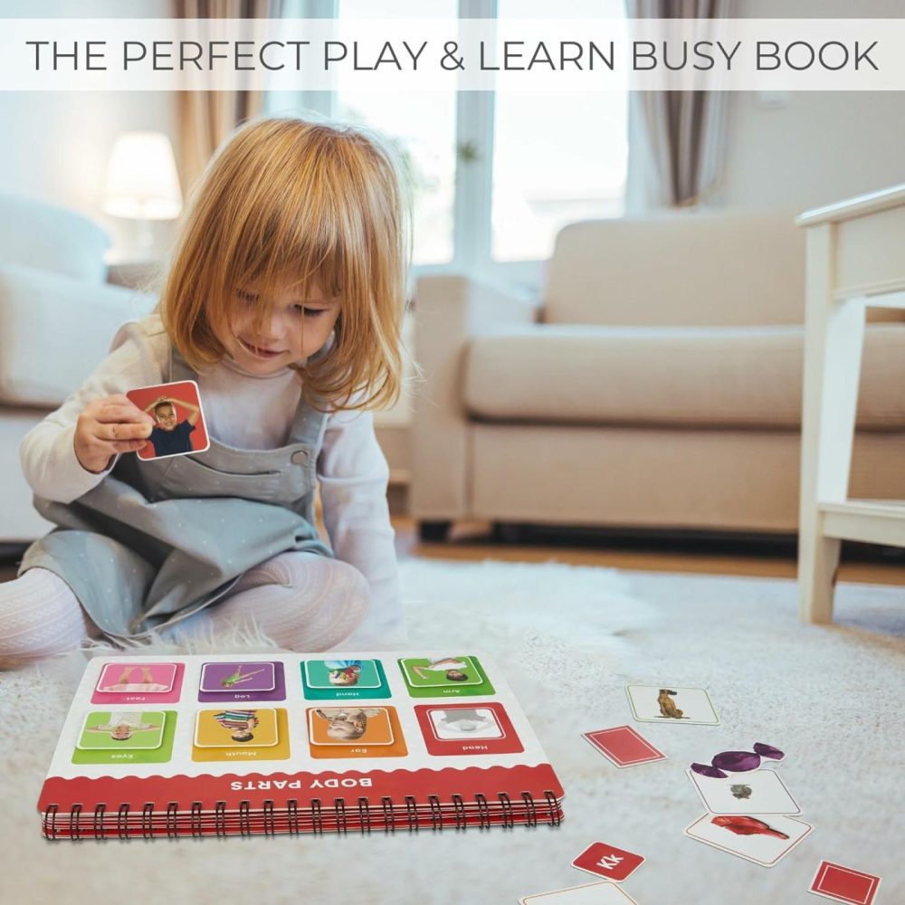 Montessori Busy Book For Toddlers Ages 3 And Up – The Perfect Preschool Learning Activity Book For Fun Education At Home Or While Traveling – Perfect Speech Therapy & Autism Sensory Toy For Kids  |  Sorting & Stacking Toys All Toys Sorting & Stacking Toys