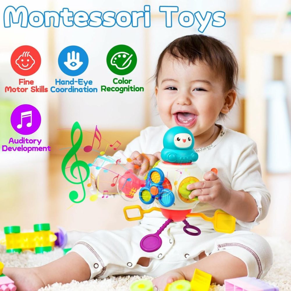 Montessori Busy Cube Sensory Toys For Toddlers 1-3,Learning Stocking Stuffers Educational Busy Activity Cube,Plane Car Travel Toys,First Birthday Gifts For Children 12 Month+ Boys Girls  |  Activity Cubes Activity Cubes 8 in 1