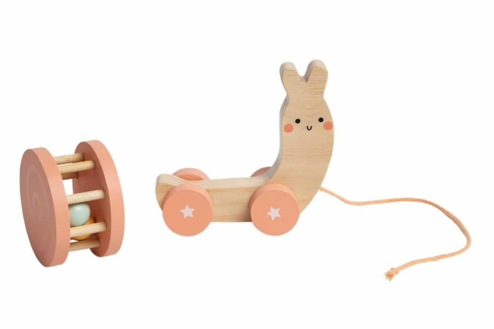 Montessori Snail Pull Toy  Pull Along Wooden Toy  Early Development Push And Pull String Toy  Motor Skill Toy For Toddlers Ages 1+ Year  |  Push & Pull Toys All Toys Push & Pull Toys