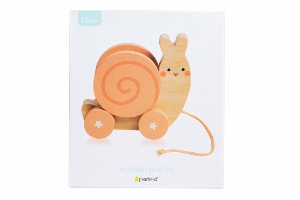 Montessori Snail Pull Toy  Pull Along Wooden Toy  Early Development Push And Pull String Toy  Motor Skill Toy For Toddlers Ages 1+ Year  |  Push & Pull Toys All Toys Push & Pull Toys