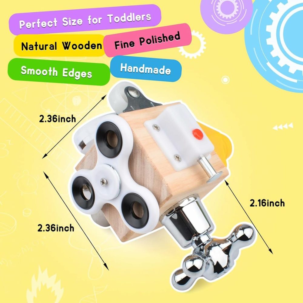 Montessori Toys Busy Cube For Toddlers 1 2 3 Years Old  Sensory Busy Board Travel Toys For Autism Adhd Kids  Fidget Activity Cube For Baby 12+ Months  Easter Basket Stuffers For Toddler  |  Activity Cubes Activity Cubes Activity Cubes