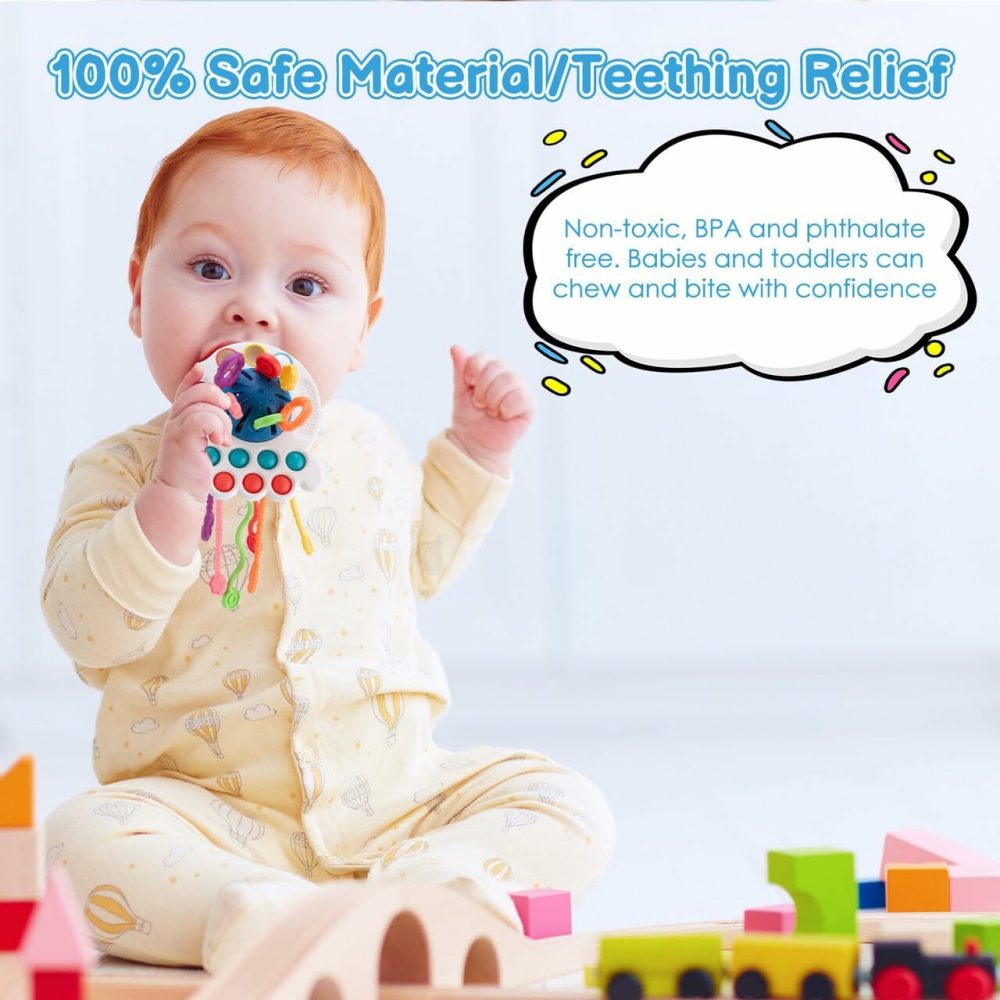 Montessori Toys For 6-12 Months Babies  Pull String Teething Toy For 1 2 3 Year Old Toddler  Multi-Sensory Activity Toy Travel Birthday Gifts For Infant Boys Girls  |  Push & Pull Toys All Toys Push & Pull Toys