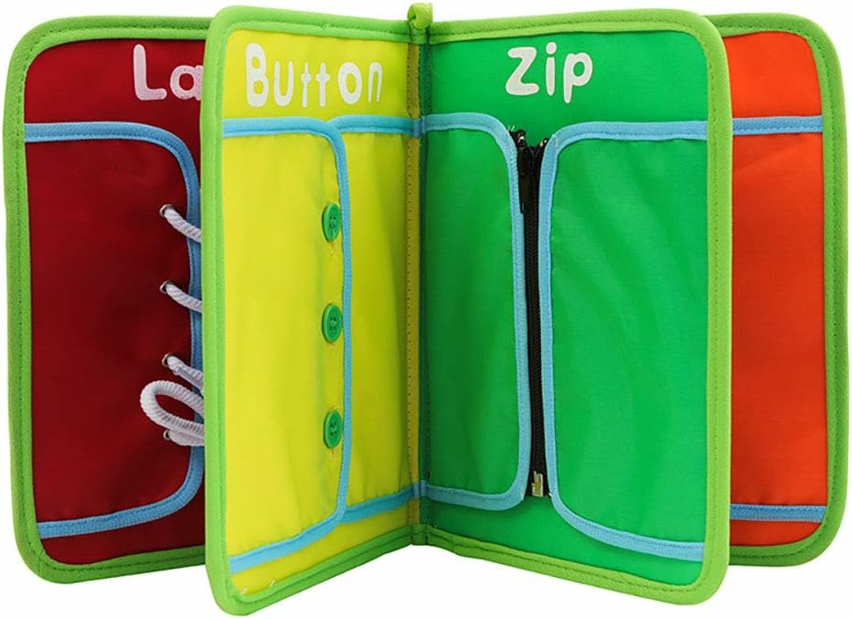 Montessori Toys Materials For Toddlers Busyboard,Busy Board Learn To Dress Board Early Learning Basic Life Skills – Zip  Snap  Button  Buckle  Lace & Tie Educational Tools Preschool Learning  |  Sorting & Stacking Toys All Toys Sorting & Stacking Toys