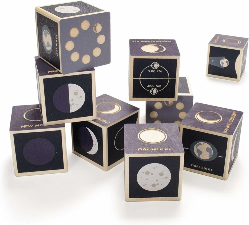 Moon Phase Blocks – Made In The Usa  |  Sorting & Stacking Toys All Toys Sorting & Stacking Toys