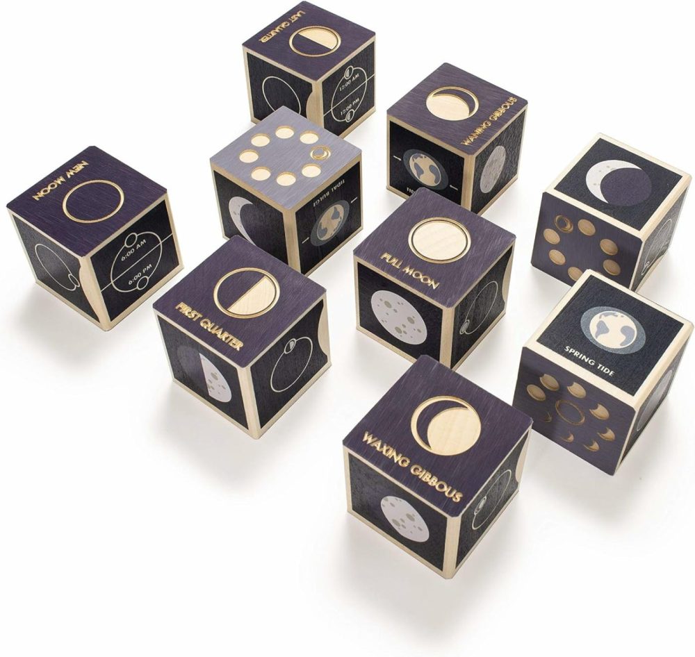 Moon Phase Blocks – Made In The Usa  |  Sorting & Stacking Toys All Toys Sorting & Stacking Toys