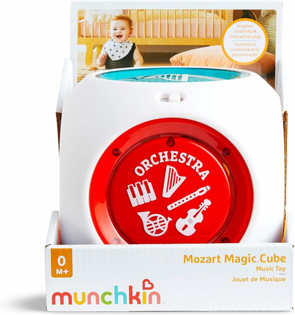 Mozart Magic Cube Music Toy For Baby And Toddler – Includes 5 Instrument Sounds  8 Mozart Songs And Lights  |  Musical Toys All Toys