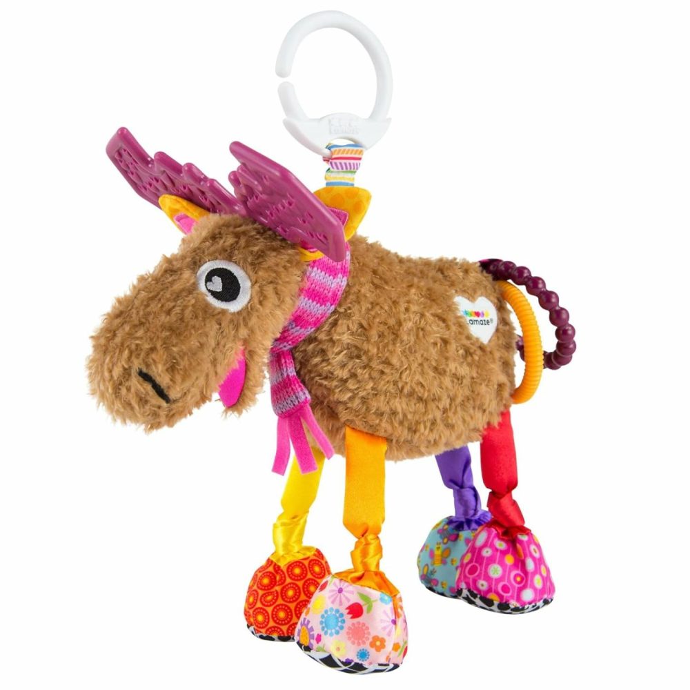 Muffin The Moose Clip On Car Seat And Stroller Toy – Soft Baby Hanging Toys – Baby Crinkle Toys With High Contrast Colors – Baby Travel Toys Ages 0 Months And Up  |  Car Seat & Stroller Toys All Toys Car Seat & Stroller Toys