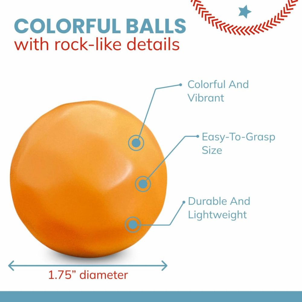 Multi-Colored Replacement Ball Set For Vtech Drop & Go Dump Truck | Vibrant  Colorful Rock Balls Compatible With Vtech Construction Toy | 6  |  Balls All Toys Balls