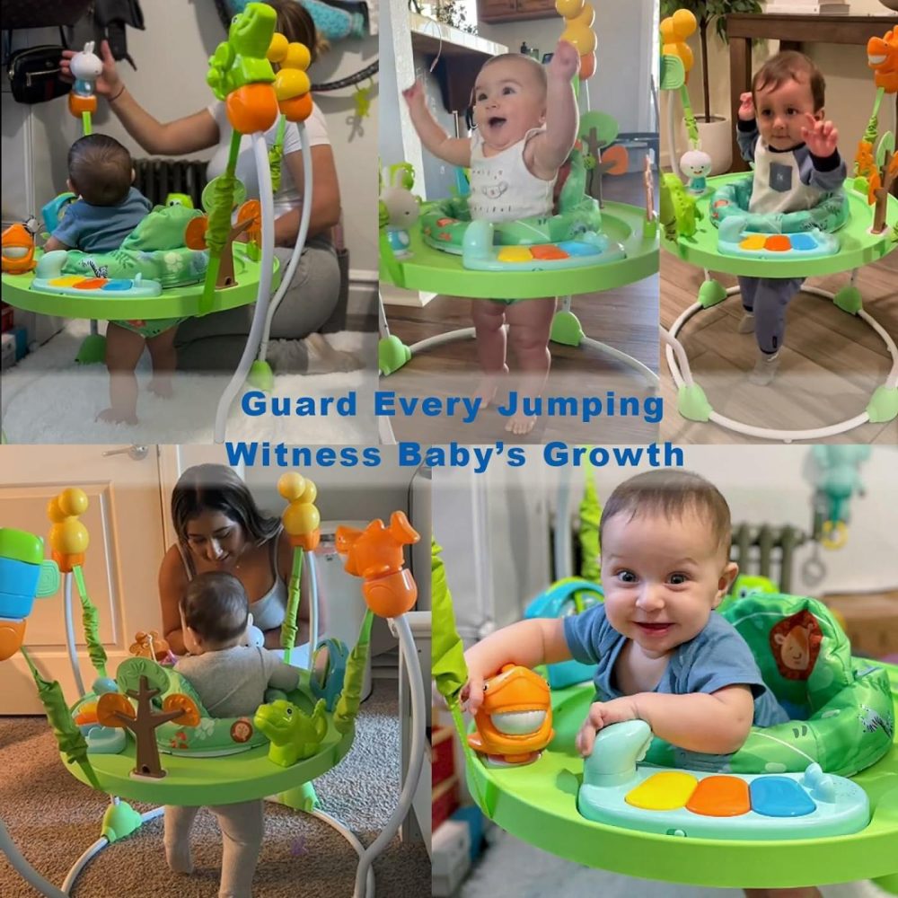 Multi-Functional Baby Jumping Activity Center  Interactive Play Center  Baby Discovery Activities Bounces With Lights  Melodies And Colorful Enlightenment Toys  Ages 6 Months+  |  Activity Centers Activity Centers Activity Centers