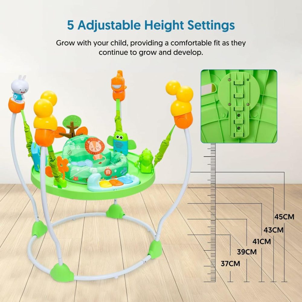 Multi-Functional Baby Jumping Activity Center  Interactive Play Center  Baby Discovery Activities Bounces With Lights  Melodies And Colorful Enlightenment Toys  Ages 6 Months+  |  Activity Centers Activity Centers Activity Centers