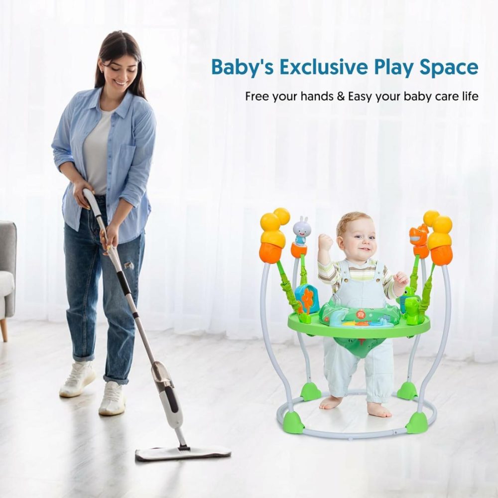 Multi-Functional Baby Jumping Activity Center  Interactive Play Center  Baby Discovery Activities Bounces With Lights  Melodies And Colorful Enlightenment Toys  Ages 6 Months+  |  Activity Centers Activity Centers Activity Centers