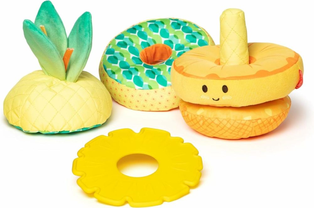 Multi-Sensory Pineapple Soft Stacker Infant Toy – Stacking Toys For Babies  Pineapple Stacking Toy For Infants  |  Sorting & Stacking Toys All Toys Sorting & Stacking Toys