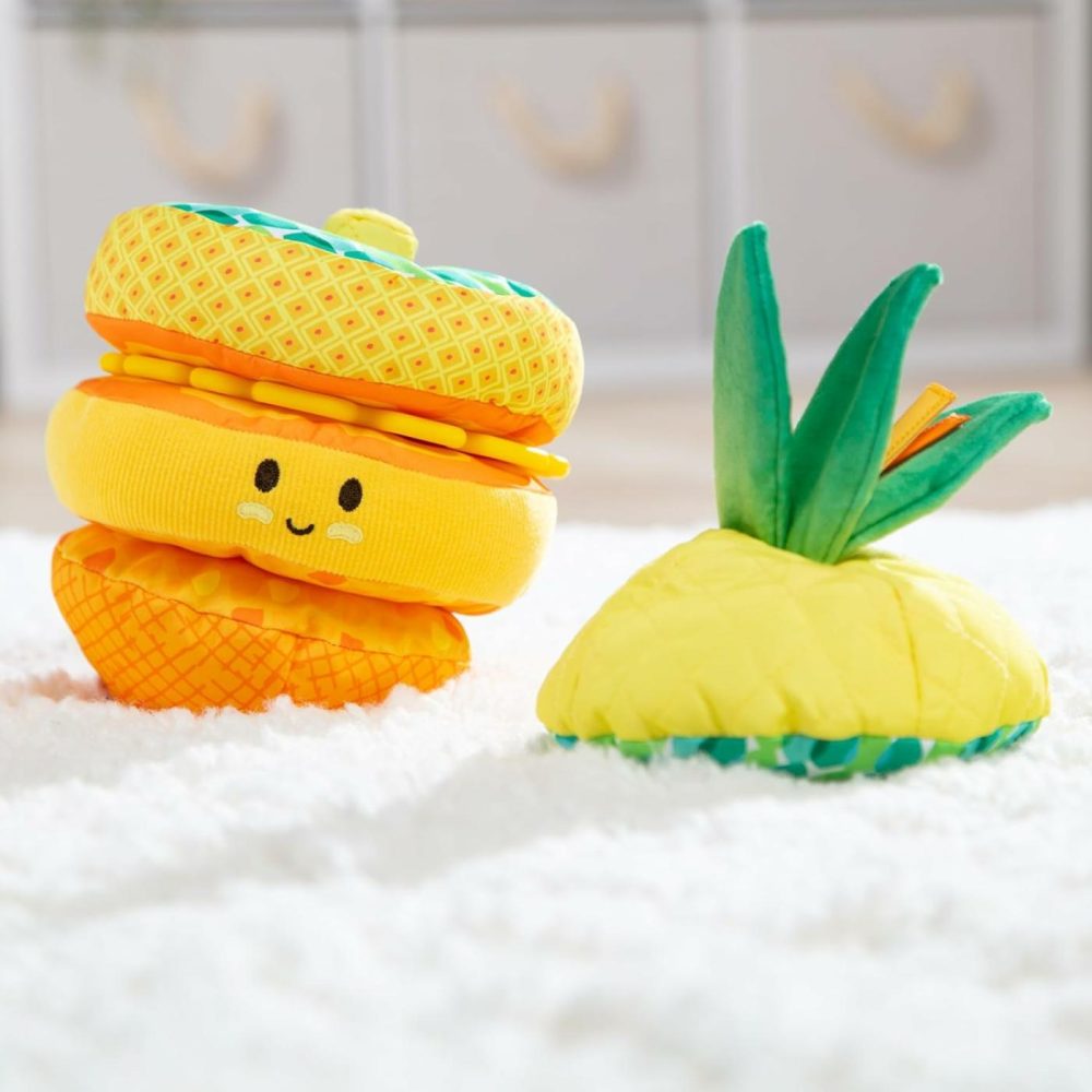 Multi-Sensory Pineapple Soft Stacker Infant Toy – Stacking Toys For Babies  Pineapple Stacking Toy For Infants  |  Sorting & Stacking Toys All Toys Sorting & Stacking Toys