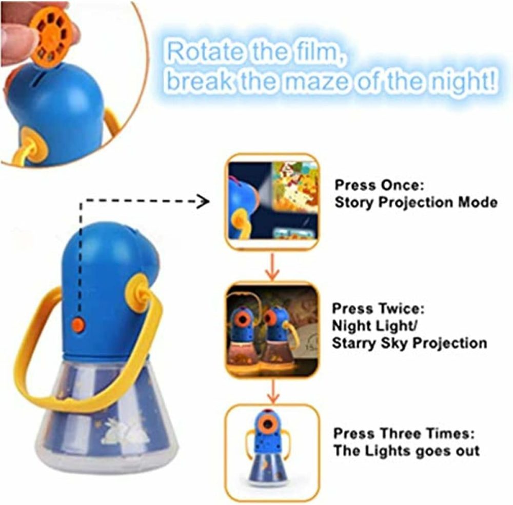 Multifunctional Story Projector For Toddlers  Night Lights Projector Kids Storybook Toy  Educational Toys Gifts For 3-12 Year Old Boys/Girls  |  Musical Toys All Toys