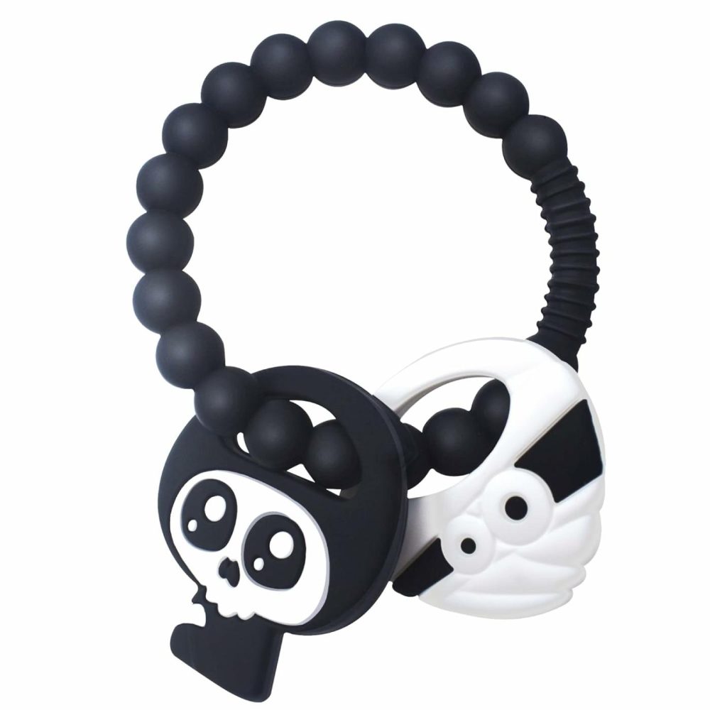 Mummy Teether And Cute Grim Reaper Ring Teether Halloween Activities Designed With A Bumpy Ring For Soothing And Ease Of Grabbing  |  Teethers All Toys Grim Reaper