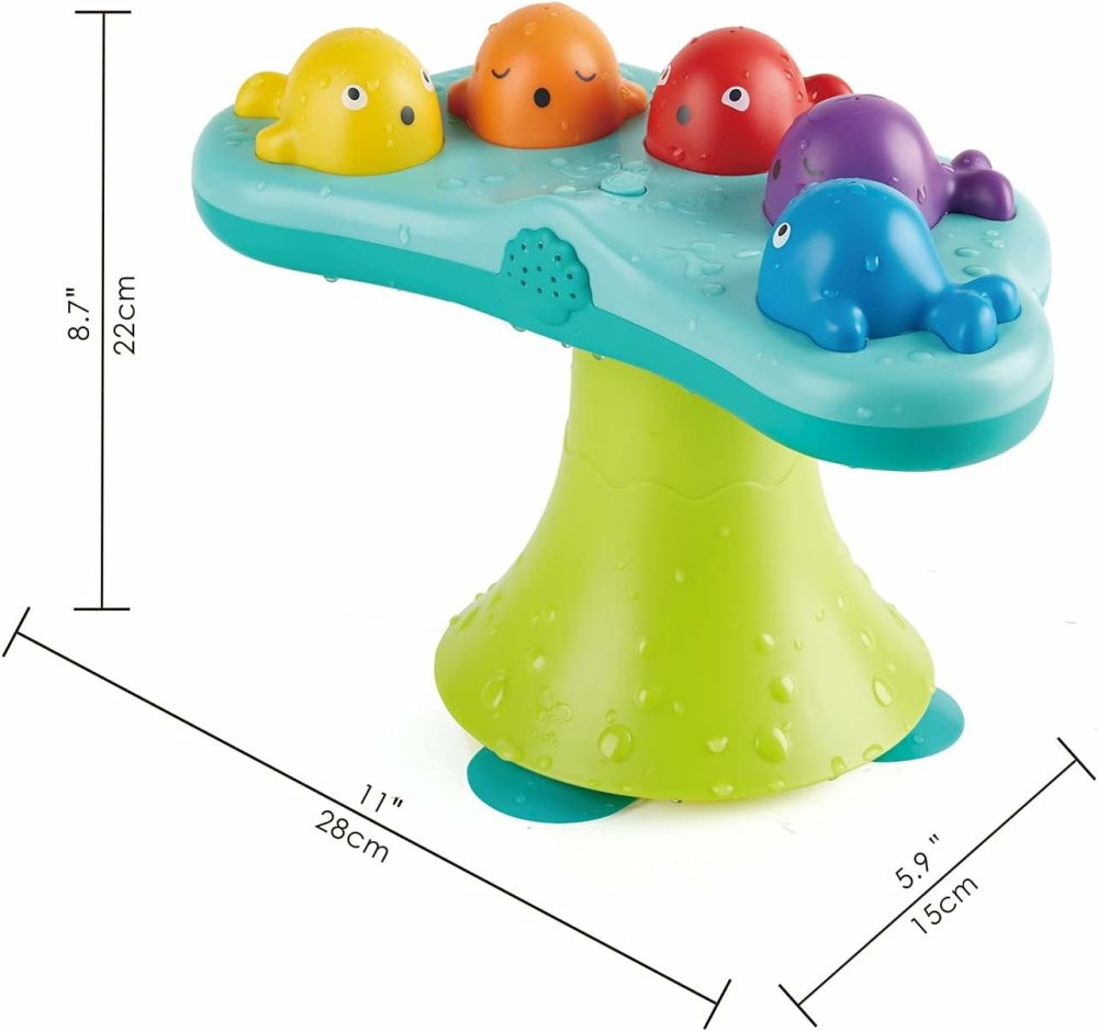 Music Fountain Bath Toy| Whale Bathtub 2 Play Modes Toy With Music| Bathroom Shower Toy For Toddlers  |  Bath Toys All Toys Bath Toys