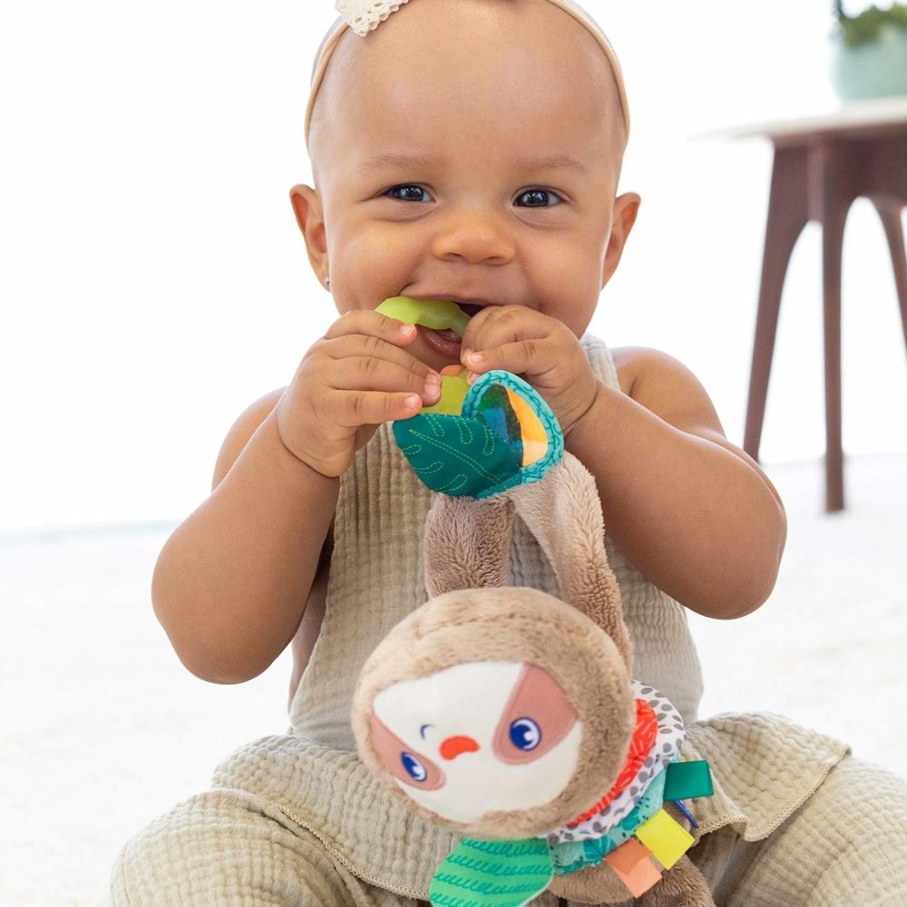 Music & Motion Pulldown Sloth – Musical Plush Sloth With Multi-Textured Teether For Tactile Exploration  Easily Attaches To Strollers And Gyms  Bpa-Free  |  Car Seat & Stroller Toys All Toys Car Seat & Stroller Toys