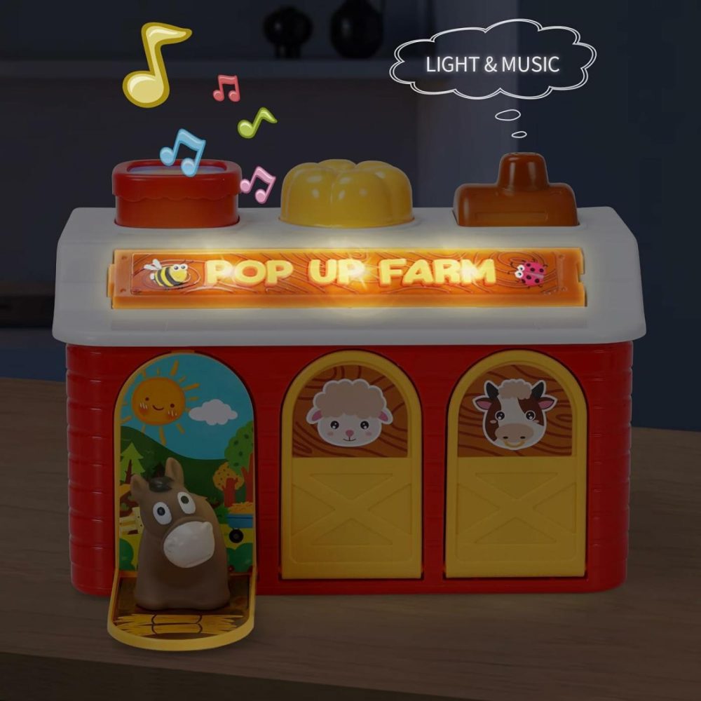 Musical Baby Pop Up Toy With Piano Modes  Cause And Effect Toys For Babies 6 To 12 Months  Pop Up Farm Animal Toys For Toddlers 1-3 Years Old Boys & Girls  |  Musical Toys All Toys