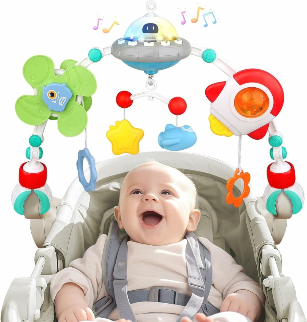 Musical Baby Stroller Arch Toys  Travel Car Seat Toys  Baby Play Arch Crib Accessory Toys  Mobile For Bassinet  Pram Activity Arch Bar Toys For Babies Infants  |  Car Seat & Stroller Toys All Toys Car Seat & Stroller Toys