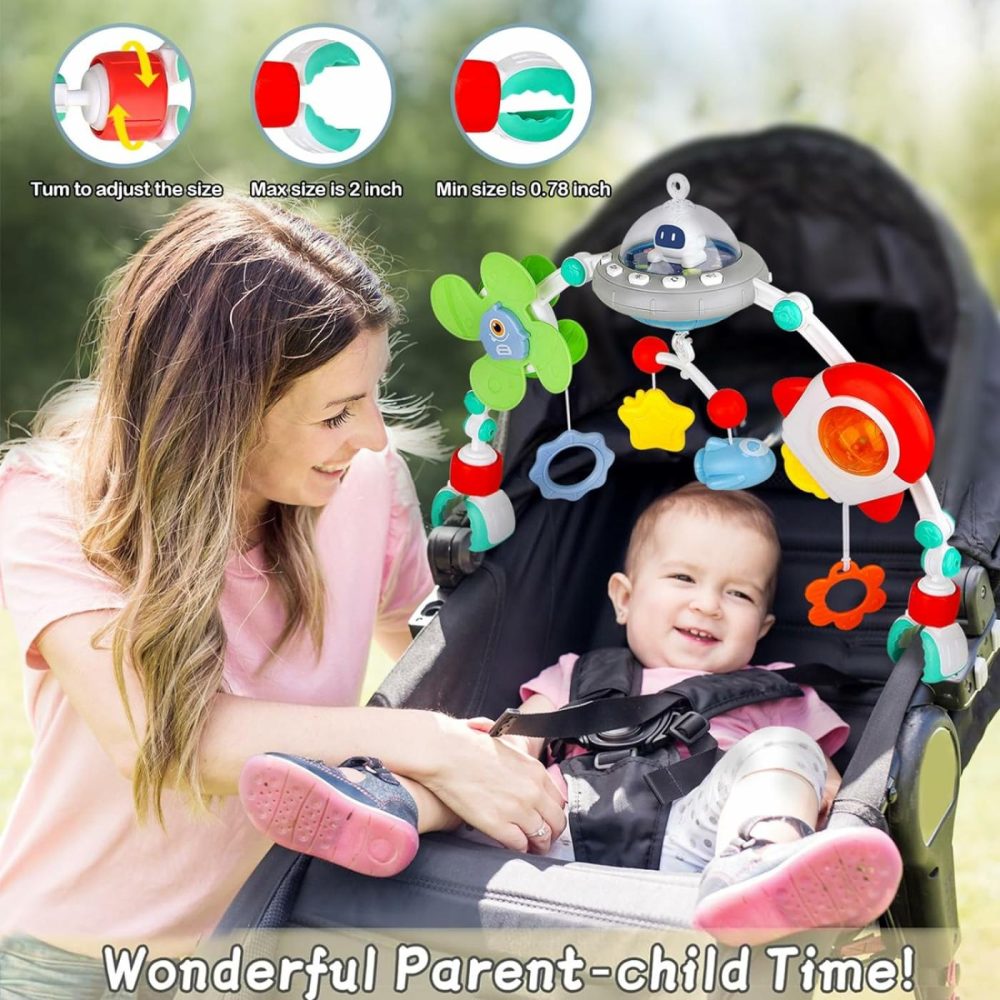 Musical Baby Stroller Arch Toys  Travel Car Seat Toys  Baby Play Arch Crib Accessory Toys  Mobile For Bassinet  Pram Activity Arch Bar Toys For Babies Infants  |  Car Seat & Stroller Toys All Toys Car Seat & Stroller Toys