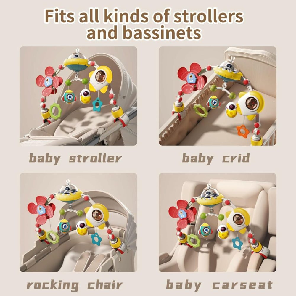 Musical Baby Stroller Arch Toys  Travel Car Seat Toys  Baby Play Arch Crib Accessory Toys  Mobile For Bassinet  Pram Activity Arch Bar Toys For Babies Infants  |  Car Seat & Stroller Toys All Toys Car Seat & Stroller Toys