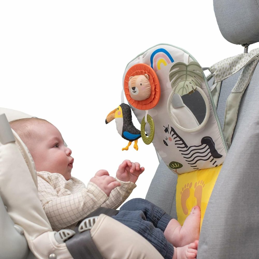 Musical Car Seat Toys For 0-12 Month Old Babies – Activity Center With Sensory Soft Hanging Toys And Mirror – Carseat Gift For Infants  |  Car Seat & Stroller Toys All Toys Car Seat & Stroller Toys