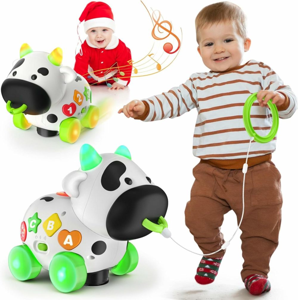 Musical Cow Toys For 1+ Year Old Boy Girl  Bilingual Baby Toy 6-12-18 Month  1 Year Old Boy Toys  1 Year Old Girl Gift  Learning Toddler Toy Age 1-2  First Christmas 1St Birthday Gift  |  Musical Toys All Toys