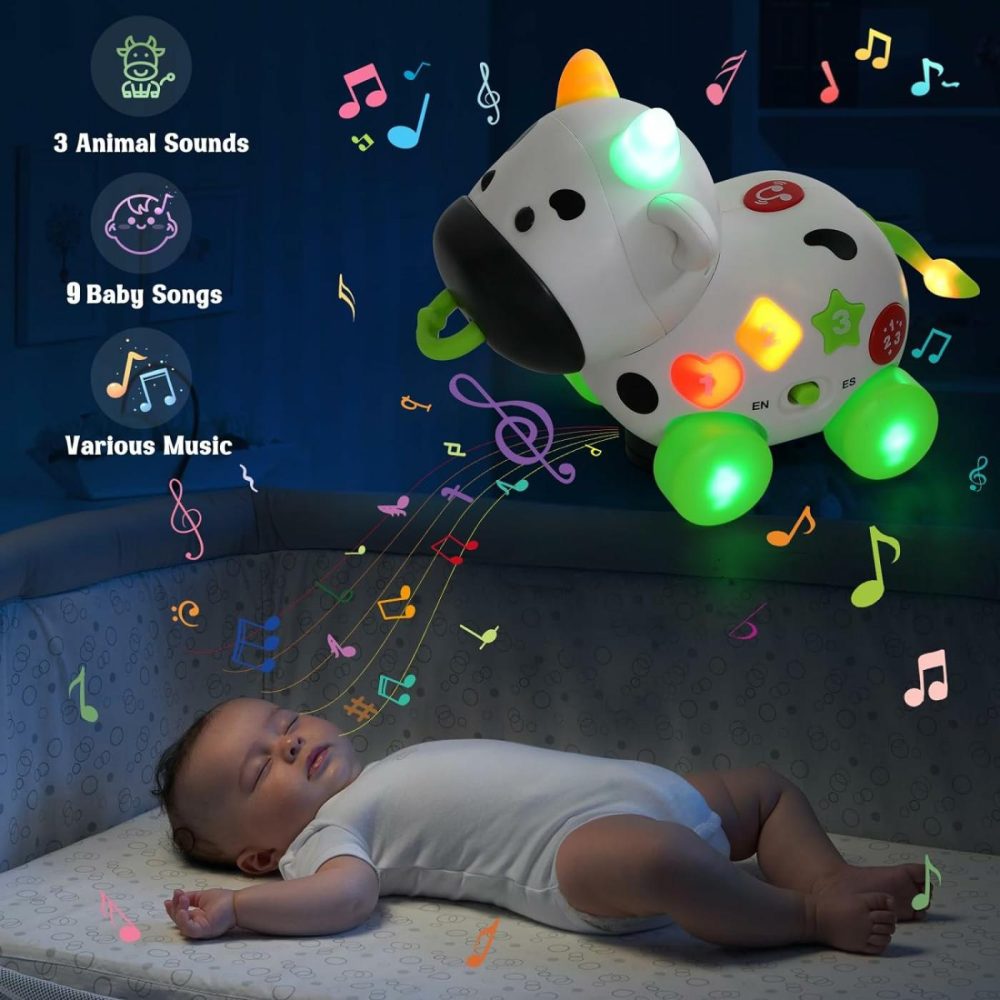 Musical Cow Toys For 1+ Year Old Boy Girl  Bilingual Baby Toy 6-12-18 Month  1 Year Old Boy Toys  1 Year Old Girl Gift  Learning Toddler Toy Age 1-2  First Christmas 1St Birthday Gift  |  Musical Toys All Toys