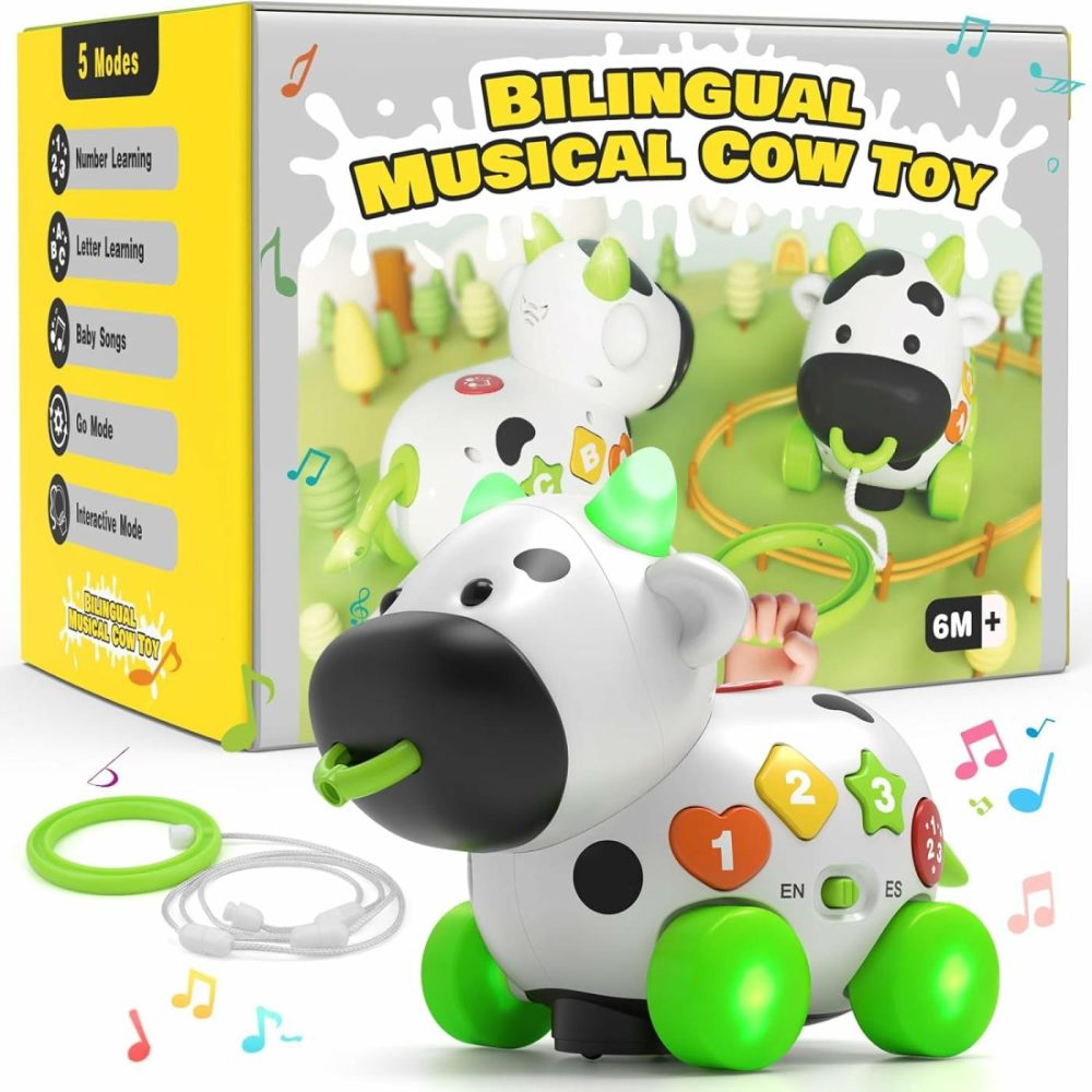 Musical Cow Toys For 1+ Year Old Boy Girl  Bilingual Baby Toy 6-12-18 Month  1 Year Old Boy Toys  1 Year Old Girl Gift  Learning Toddler Toy Age 1-2  First Christmas 1St Birthday Gift  |  Musical Toys All Toys