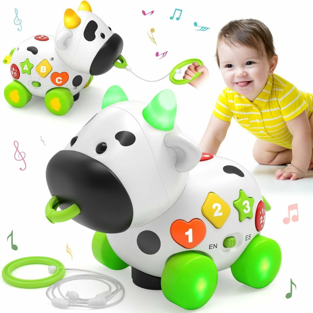 Musical Cow Toys For 1+ Year Old Boy Girl  Bilingual Baby Toy 6-12-18 Month  1 Year Old Boy Toys  1 Year Old Girl Gift  Learning Toddler Toy Age 1-2  First Christmas 1St Birthday Gift  |  Musical Toys All Toys