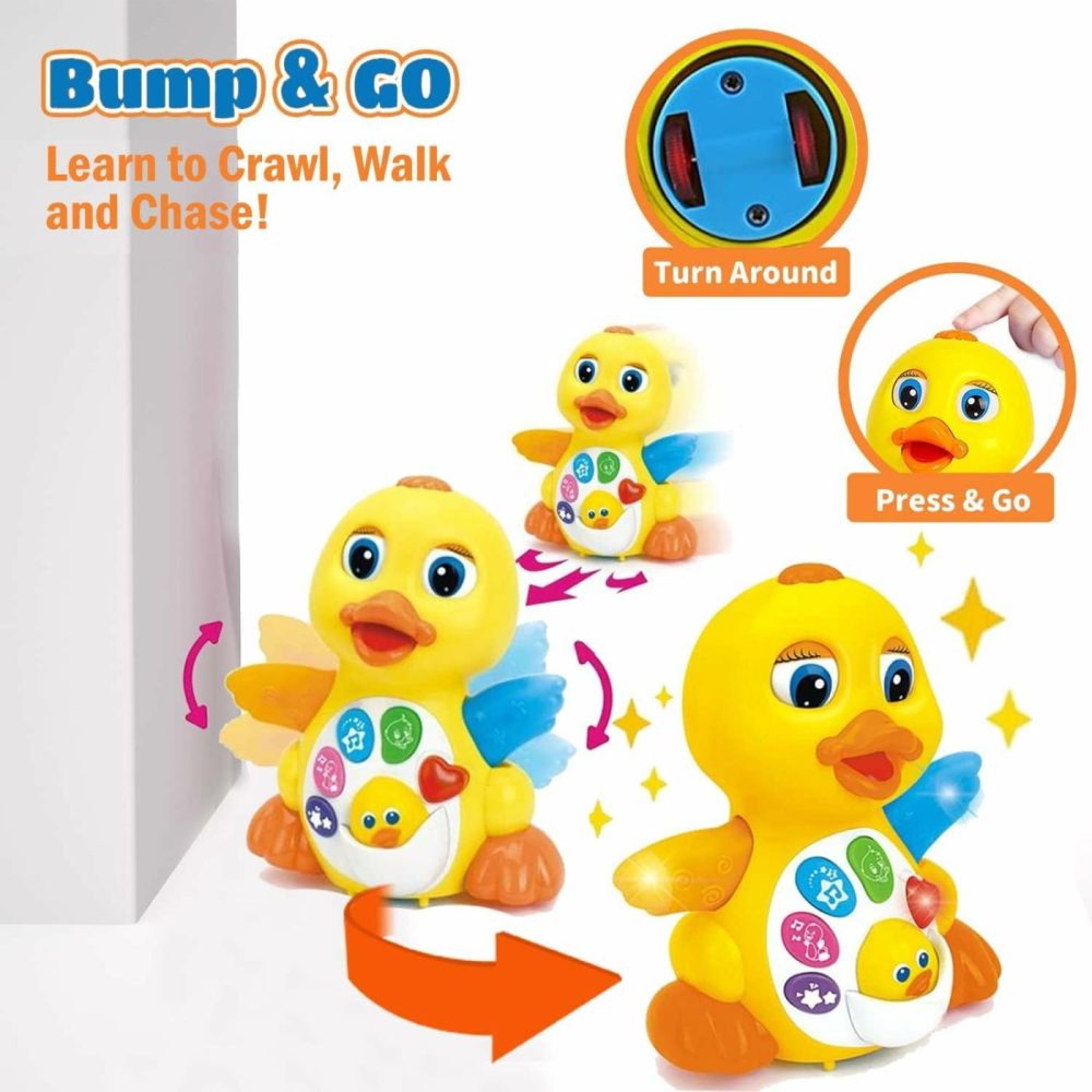 Musical Dancing Duck Toy Walking Singing Yellow Ducky Moving Toys For Baby With Music & Led Lights For Toddlers  Infant Learning Development  |  Musical Toys All Toys