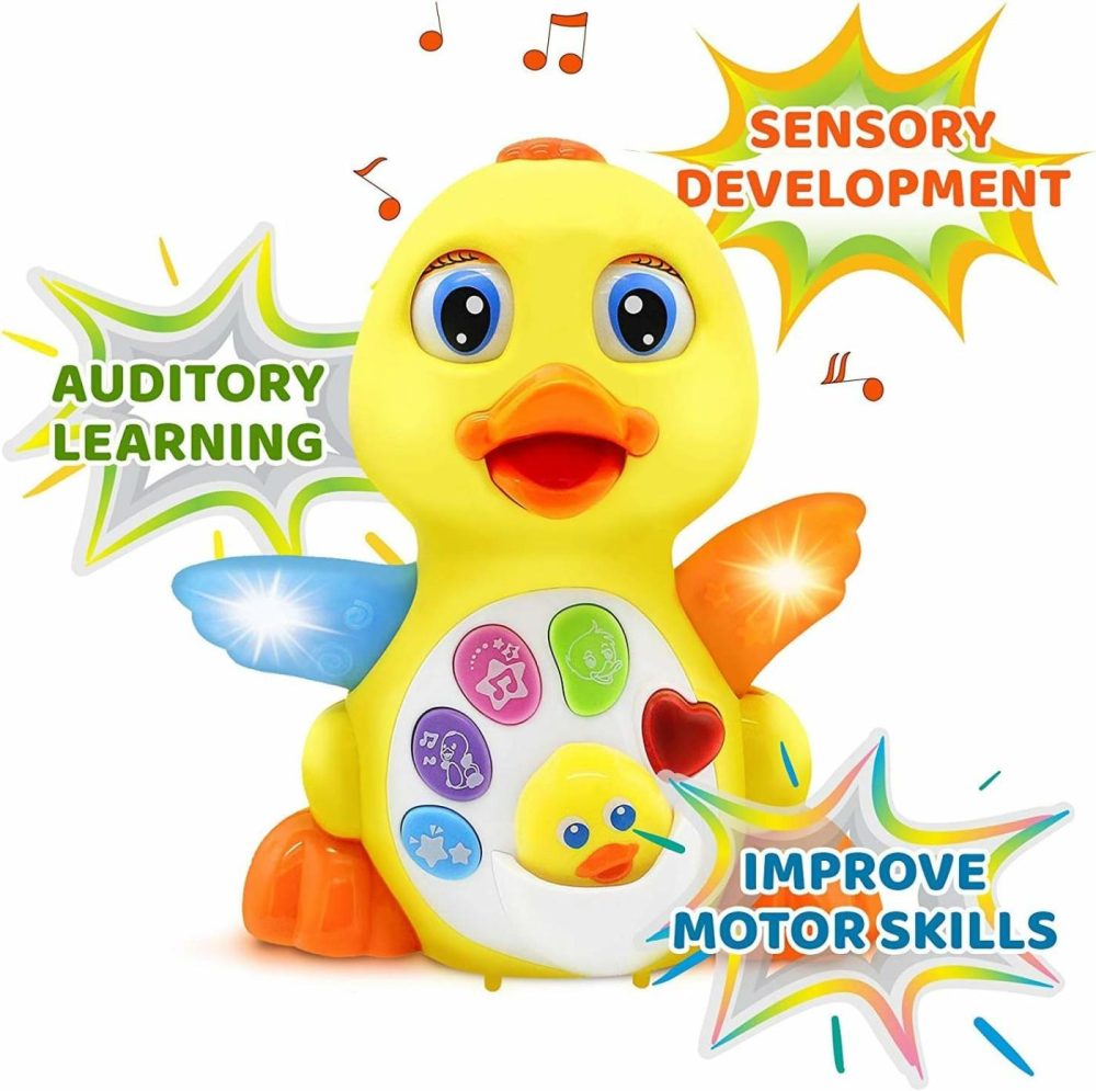 Musical Dancing Duck Toy Walking Singing Yellow Ducky Moving Toys For Baby With Music & Led Lights For Toddlers  Infant Learning Development  |  Musical Toys All Toys